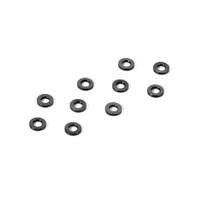 XRAY ALU SHIM 3X6X0.5MM - BLACK 10 - XY303121-K