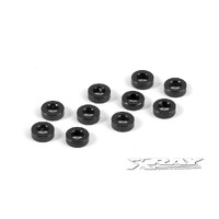 XRAY ALU SHIM 3X6X2.0MM - BLACK 10 - XY303123-K