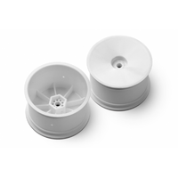 2WD/4WD REAR WHEEL AERODISK WITH 12MM HEX IFMAR - WHITE - HARD (2)