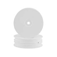 XRAY 2WD FRONT SLIM WHEEL AERODISK WITH NARROW OFFSET - WHITE (2) - XY329914-M