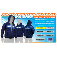 XRAY SWEATER HOODED WITH ZIPPER - BLUE (XS) - XY395600XS