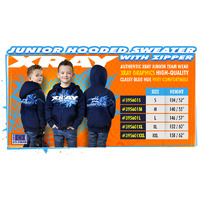 XRAY XRAY JUNIOR SWEATER HOODED WITH ZIPPER - BLUE (S) - XY395601S