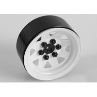 RC4WD 6 Lug Wagon 1.9 Steel Stamped Beadlock wheels white