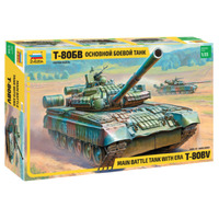 Zvezda 1/35 Russian Main Battle Tank T-80BV Plastic Model Kit