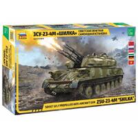 Zvezda 1/35 ZSU-23-4M SHILKA Soviet self propelled anti aircraft gun Plastic Model Kit