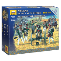 Zvezda 1/72 Russian foot artillery Plastic Model Kit